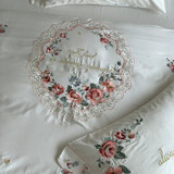 High Quality Luxury Embroidery 100S Satin Egyptian Cotton Bedding Set