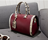Super Quality Snakeskin Leather Shoulder Handbag
