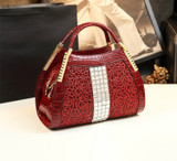 High Quality Luxury Diamond Handbag  Crocodile Pattern