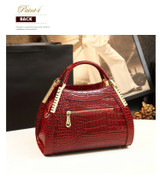 High Quality Luxury Diamond Handbag  Crocodile Pattern