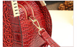 High Quality Luxury Diamond Handbag  Crocodile Pattern