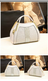 High Quality Luxury Diamond Handbag  Crocodile Pattern