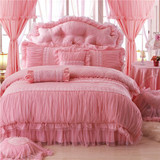 Luxury Cotton Jacquard Lace Princess Bedding sets