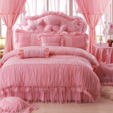 Luxury Cotton Jacquard Lace Princess Bedding sets