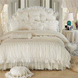 Luxury Cotton Jacquard Lace Princess Bedding sets