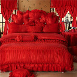 Luxury Cotton Jacquard Lace Princess Bedding sets