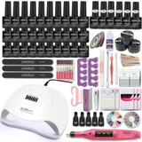 Luxury set for Nail Kit with 120/54W led Nail lamp Nail drill