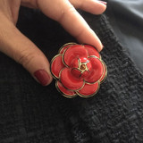 High Quality Luxury Camellia Brooch