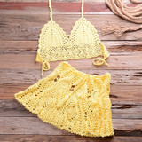 High Quality Two-piece Crochet Bikini Cover Up