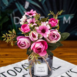 High Quality  Rose silk flowers Gerbera Daisy