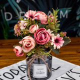 High Quality  Rose silk flowers Gerbera Daisy