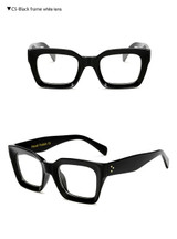High Quality Rivet Shades Big Frame Leopard Style Sunglasses