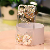 Luxury Bling Gold Crown Crystal Rhinestone Diamond Case for iPhone