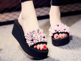 women slides with pearls Flip Flops Cute fashion style ladies slippers and sandals