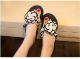 new Flower slippers cut out summer beach sandals Fashion women slides