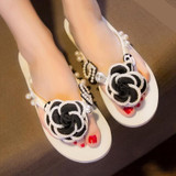 new Flower slippers cut out summer beach sandals Fashion women slides