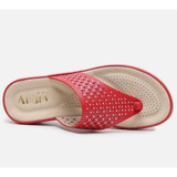 new Summer Sandals Women Flip Flops Open Toe Rhinestone Hollow