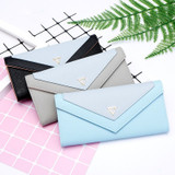 HOT Geometric Envelope Wallet Women Brand Designer Female Wallet