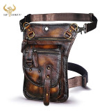 Original Leather Multifunction Men Travel Shoulder Crossbody Messenger Bag