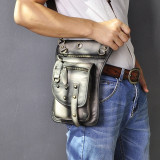 Original Leather Multifunction Men Travel Shoulder Crossbody Messenger Bag