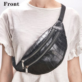 New Women's Waist Bag High Quality Crocodile Women PU Leather Bag