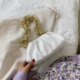 Pleated PU Leather Crossbody Bags For Women Fashion Shoulder Handbags