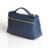 Fashion Crocodile Embossed Leather Women Clutch Make Up Bag Handbags