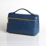 Fashion Crocodile Embossed Leather Women Clutch Make Up Bag Handbags