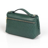 Fashion Crocodile Embossed Leather Women Clutch Make Up Bag Handbags