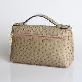 Fashion Crocodile Embossed Leather Women Clutch Make Up Bag Handbags