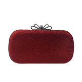 Women Bags leatherette Evening Bag Bow(s) Crystal Detailing