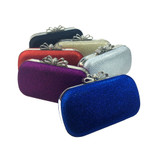 Women Bags leatherette Evening Bag Bow(s) Crystal Detailing