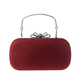 Women Bags leatherette Evening Bag Bow(s) Crystal Detailing