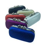Women Bags leatherette Evening Bag Bow(s) Crystal Detailing