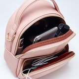 Small Fashion Women Backpack Multifunction Two-use Shoulder Bag Soft Candy Female Bags