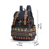 High Quality Women Canvas Vintage Backpack Ethnic Backpacks Bohemian Backpack Schoolbag
