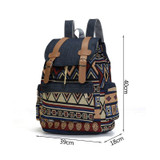 Women Canvas Vintinge Backpack Ethnic Backpack Bohemian Backpack Schoolbag