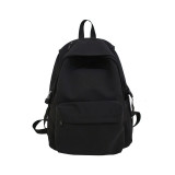 Female Solid School Bag For Teenage Girls Nylon Travel Backpack Women