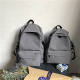 Female Solid School Bag For Teenage Girls Nylon Travel Backpack Women