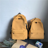 Female Solid School Bag For Teenage Girls Nylon Travel Backpack Women