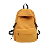 Female Solid School Bag For Teenage Girls Nylon Travel Backpack Women