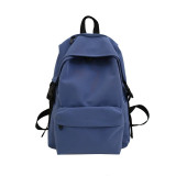 Female Solid School Bag For Teenage Girls Nylon Travel Backpack Women