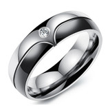 Fashion Wedding Rings for Men/Women CZ Couple Ring