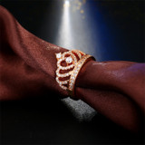 Crown Zircon Ring Women's Wedding Engagement Jewelry Wholesale