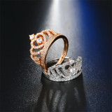 Crown Zircon Ring Women's Wedding Engagement Jewelry Wholesale