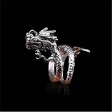 Fashion Bronze Men Ring Exaggerated Spirit Dragon Ring