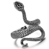 Fashion Bronze Men Ring Exaggerated Spirit Dragon Ring