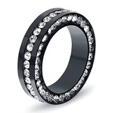 Best Selling Stainless Steel Engagement Ring Fashion Jewelry