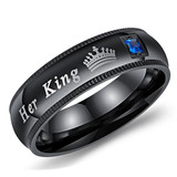 Fashion Engagement Promise Ring With Couple Her King And His Queen
