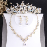 Crystal Bridal Jewelry Sets Vintage Gold Fashion Wedding Jewelry